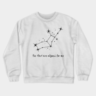 The Stars Are Aligned For Me - Virgo - White Crewneck Sweatshirt
